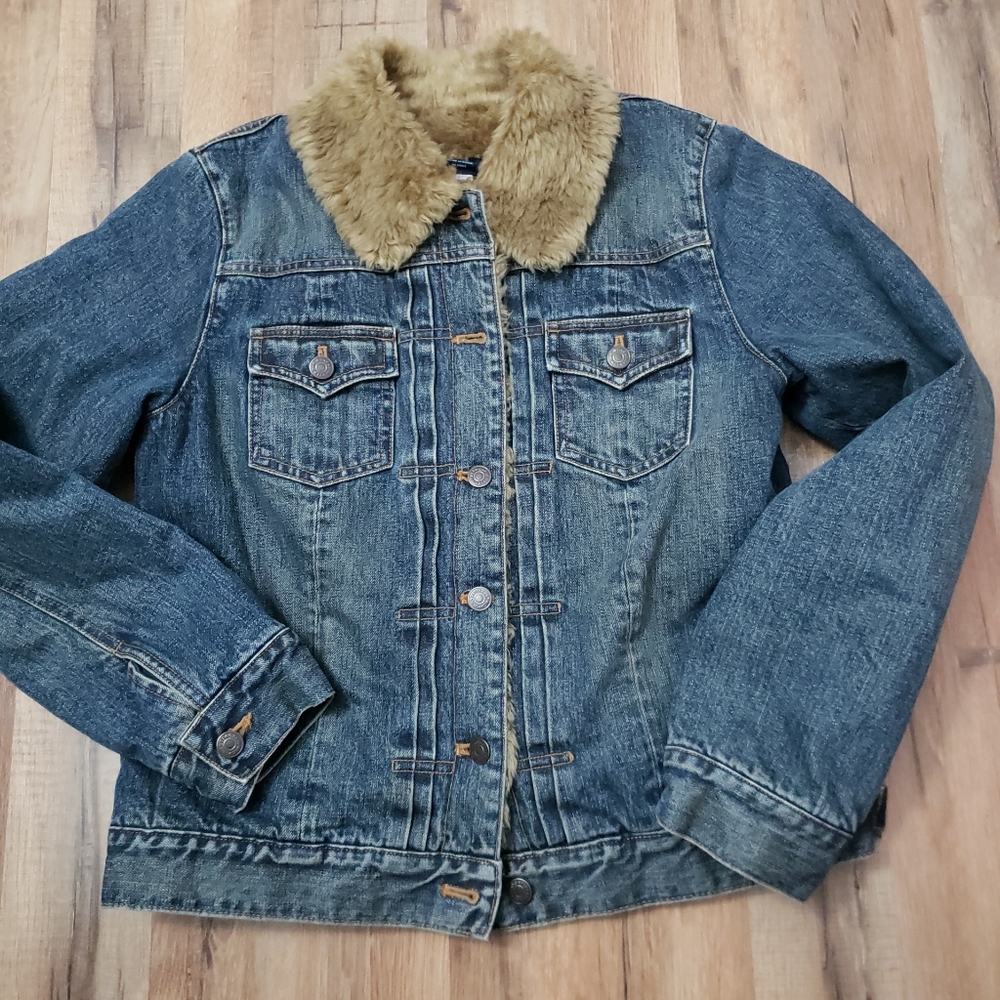 Vintage Gap Denim Western Trucker Jean Jacket Size medium